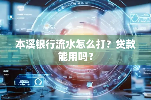 本溪银行流水怎么打?贷款能用吗?
