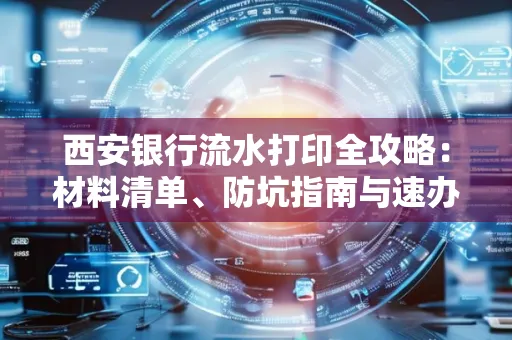 西安银行流水打印全攻略:材料清单、防坑指南与速办技巧