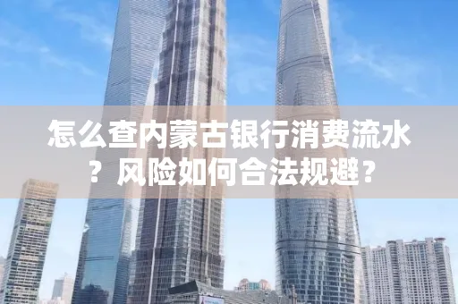 怎么查内蒙古银行消费流水?风险如何合法规避?