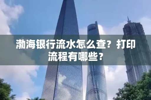 渤海银行流水怎么查?打印流程有哪些?