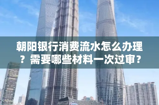 朝阳银行消费流水怎么办理?需要哪些材料一次过审?