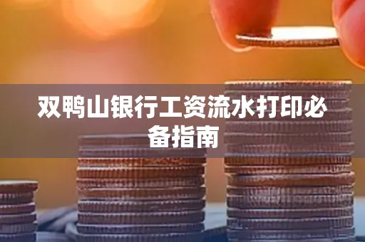 双鸭山银行工资流水打印必备指南