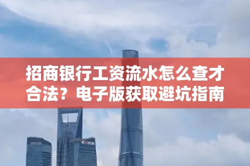 招商银行工资流水怎么查才合法?电子版获取避坑指南