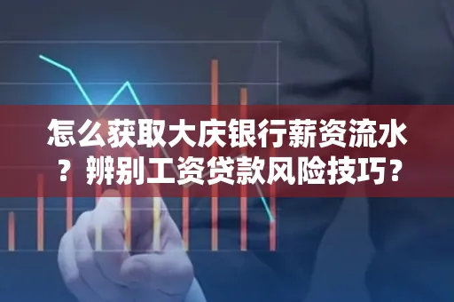 怎么获取大庆银行薪资流水?辨别工资贷款风险技巧?