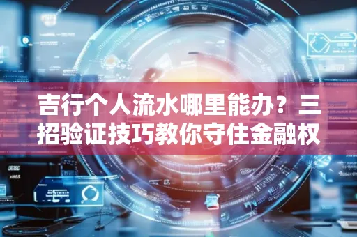 吉行个人流水哪里能办?三招验证技巧教你守住金融权益