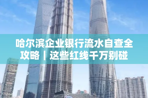 哈尔滨企业银行流水自查全攻略|这些红线千万别碰
