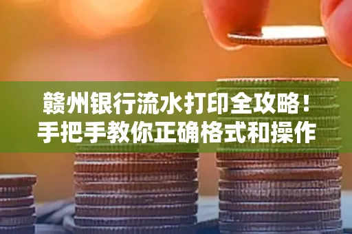 赣州银行流水打印全攻略!手把手教你正确格式和操作