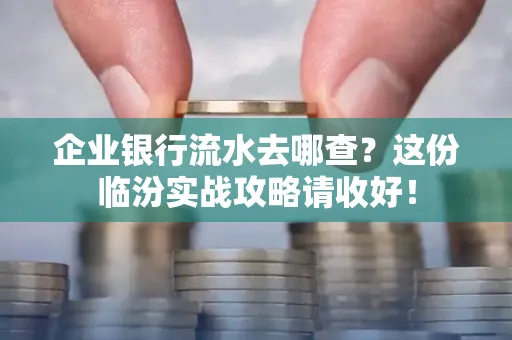 企业银行流水去哪查?这份临汾实战攻略请收好!
