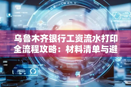 乌鲁木齐银行工资流水打印全流程攻略:材料清单与避坑指南